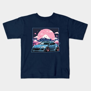 Subaru BRZ Car Art - Widebody Modified JDM Car Kids T-Shirt